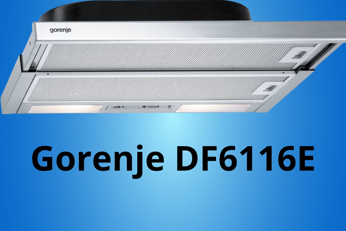 Gorenje DF6116E aspirator na plavoj pozadini